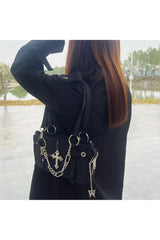 Y2k Cross Chain Shoulder Bag Shoptery