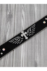 Alt Goth Cross Embellished Belt Shoptery