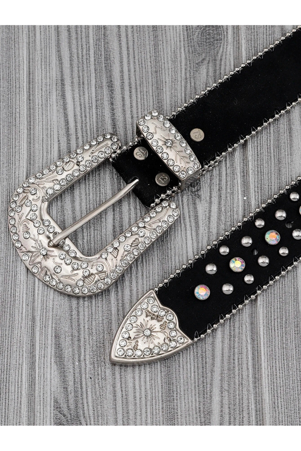 Alt Goth Cross Embellished Belt Shoptery