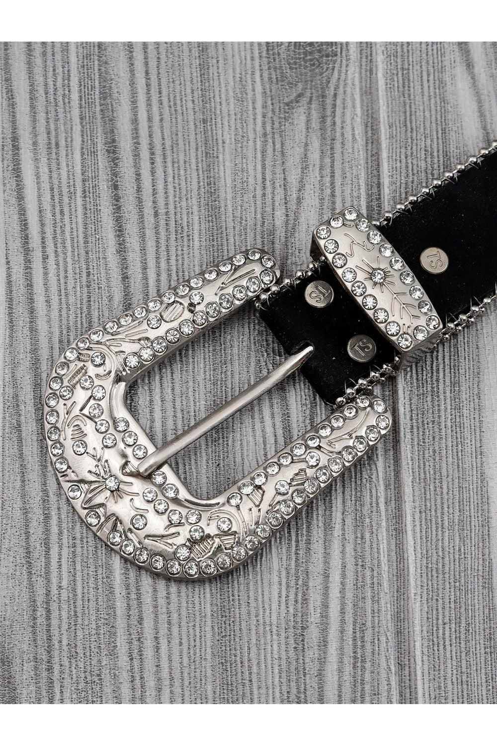 Alt Goth Cross Embellished Belt Shoptery