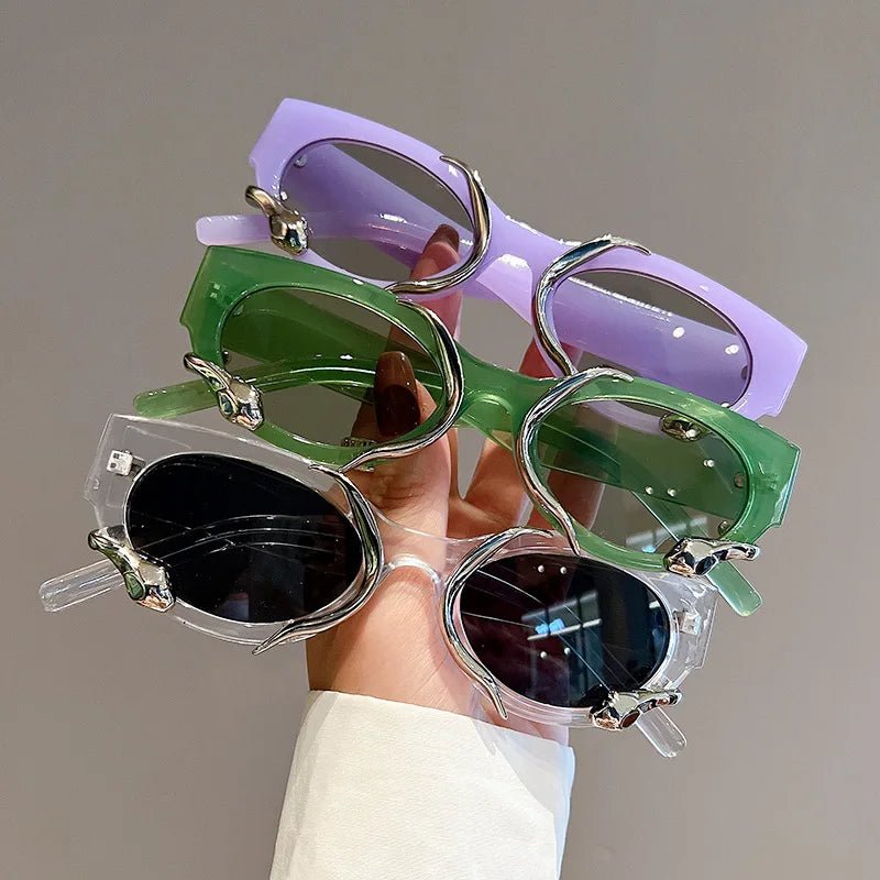 Y2k Flame Cat-Eye Sunglasses Shoptery