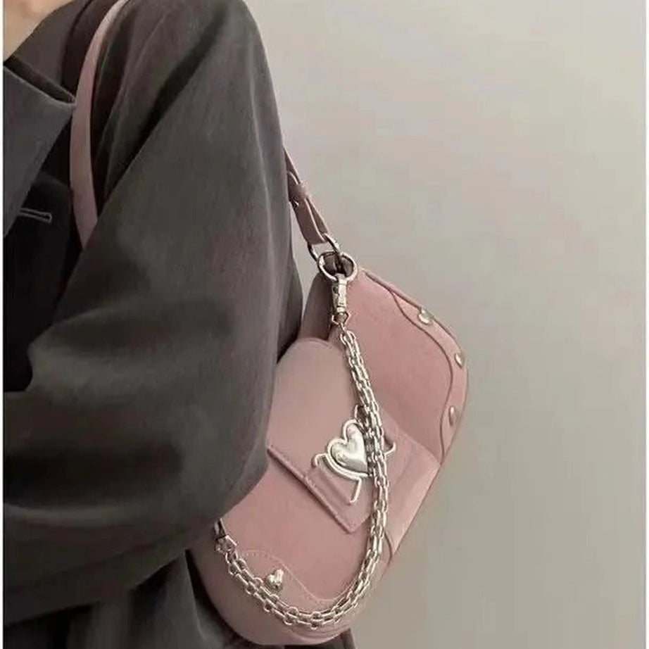 Pastel goth Handbag Plush Cross Shoptery