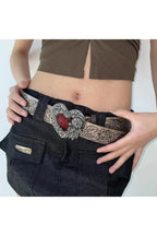 Alt Goth Heart Rose Belt Shoptery