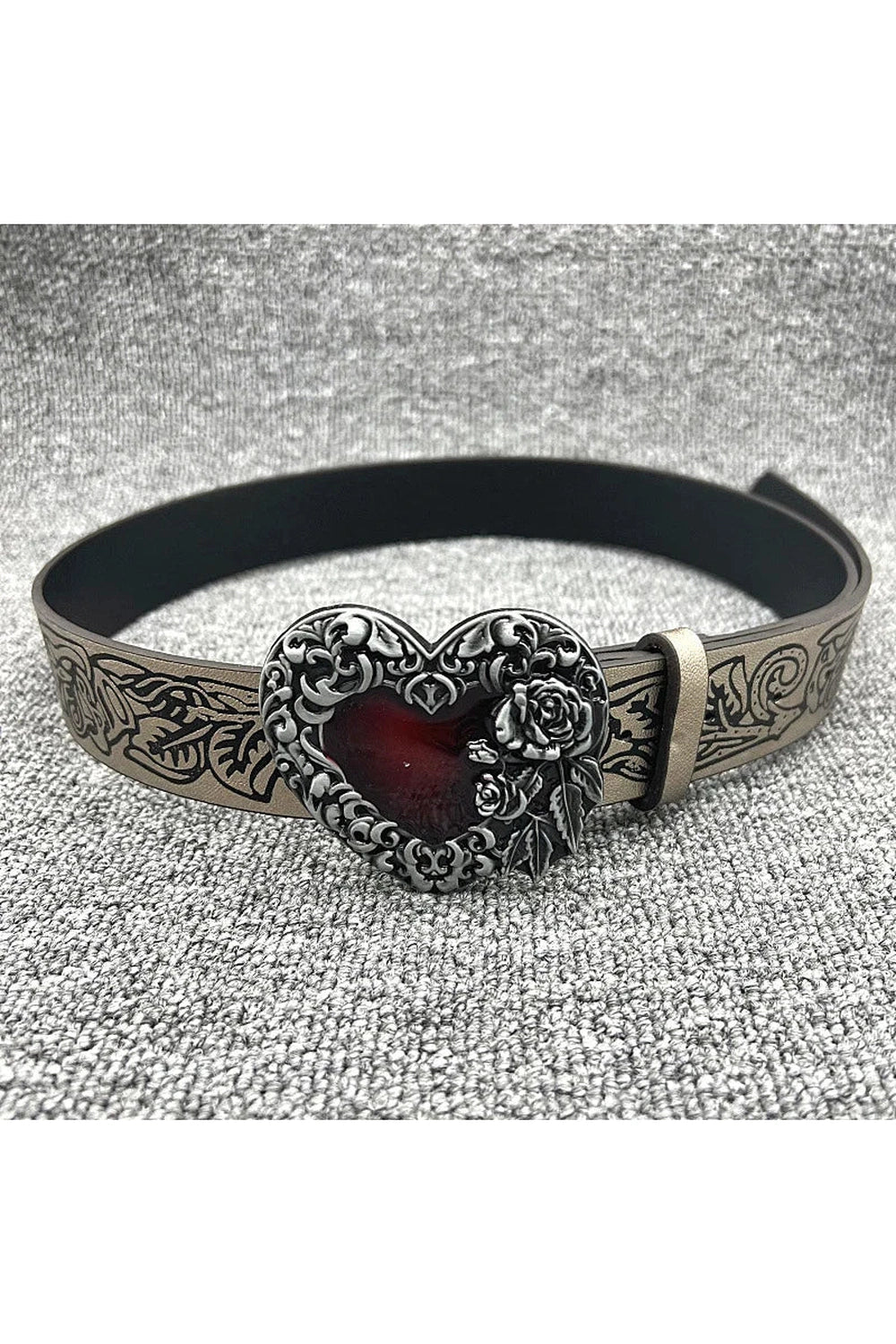 Alt Goth Heart Rose Belt Shoptery