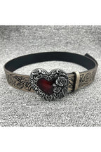 Alt Goth Heart Rose Belt Shoptery