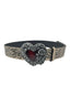 Alt Goth Heart Rose Belt black 105cm Shoptery