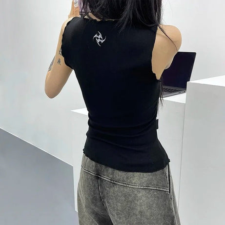 Alt Edgy Ink Muscle Top Shoptery