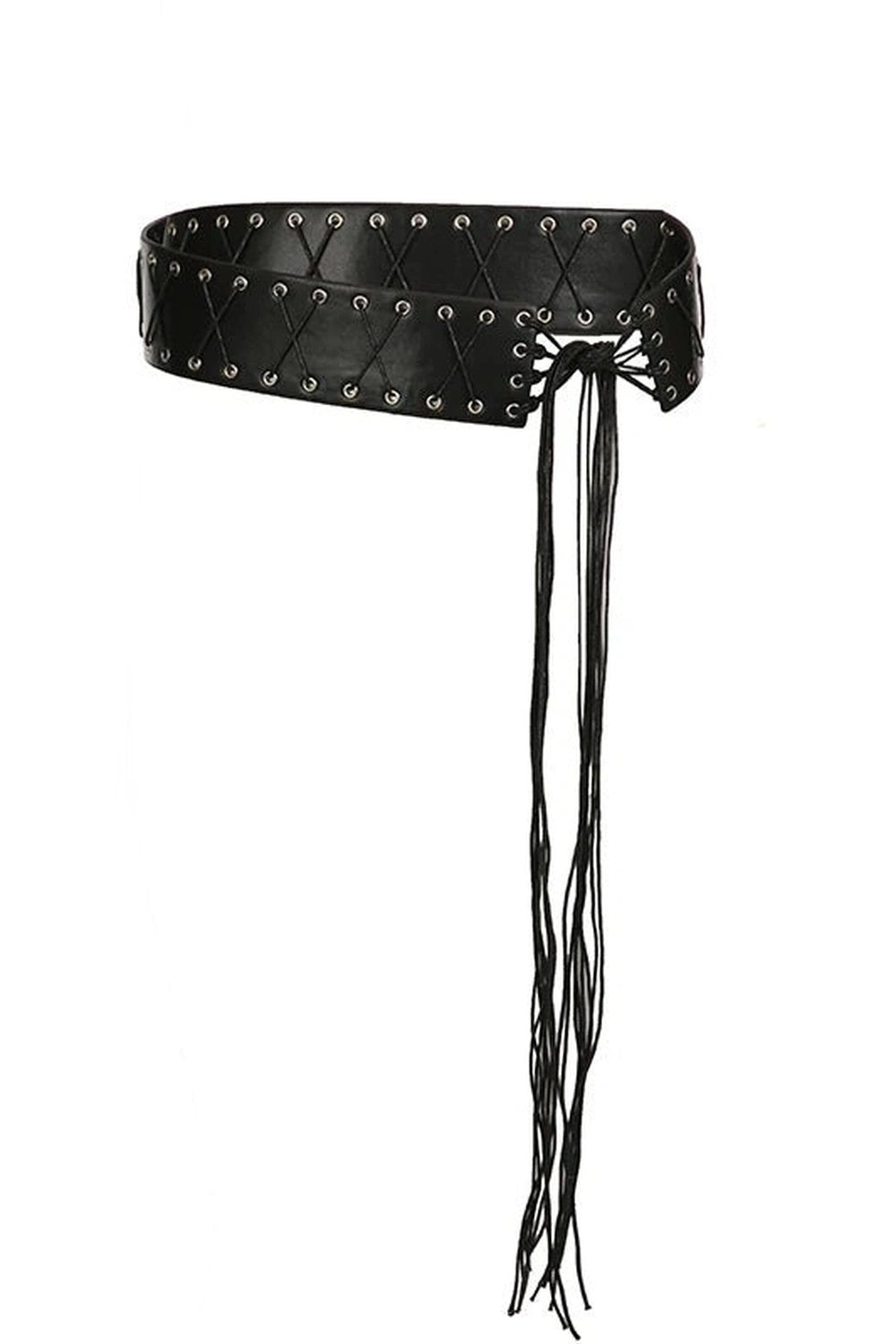 Gothic Lace - Up Corset Belt - Belts