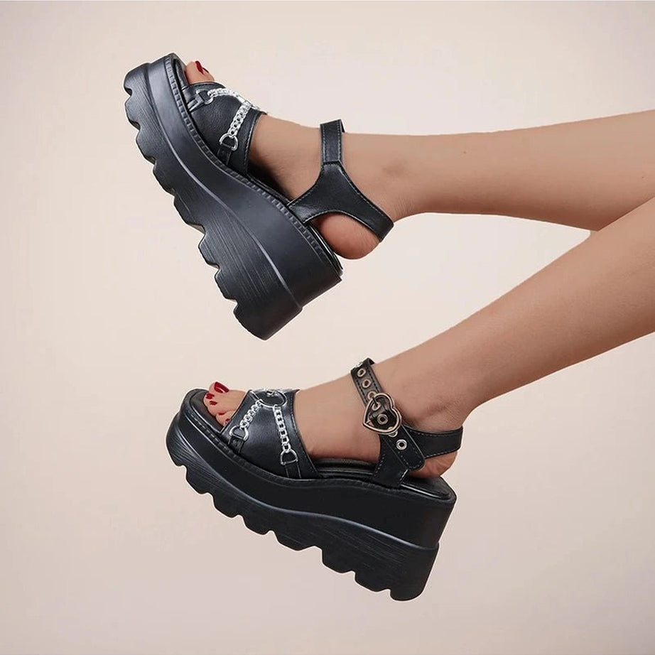Gothic Lolita Summer Sandals Shoptery
