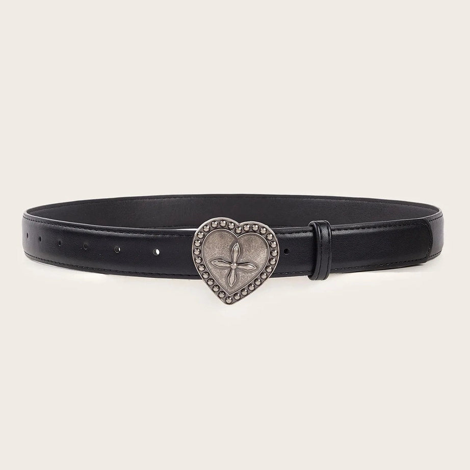 Retro Peach Heart Cross Belt Shoptery