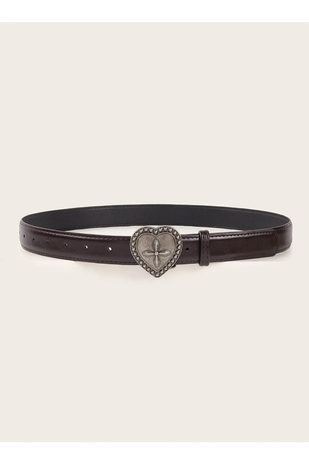 Retro Peach Heart Cross Belt Shoptery