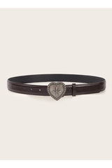 Retro Peach Heart Cross Belt Shoptery