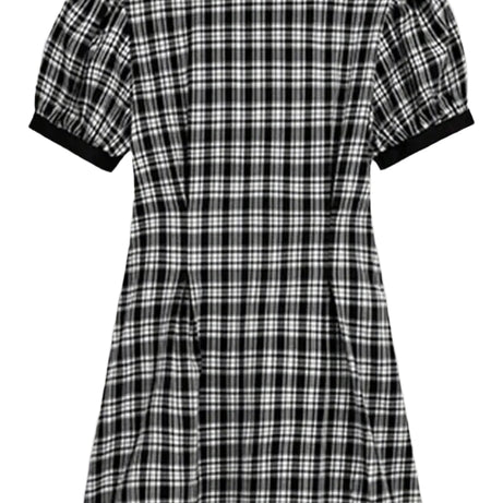 Retro Plaid Peter Pan Dress Shoptery