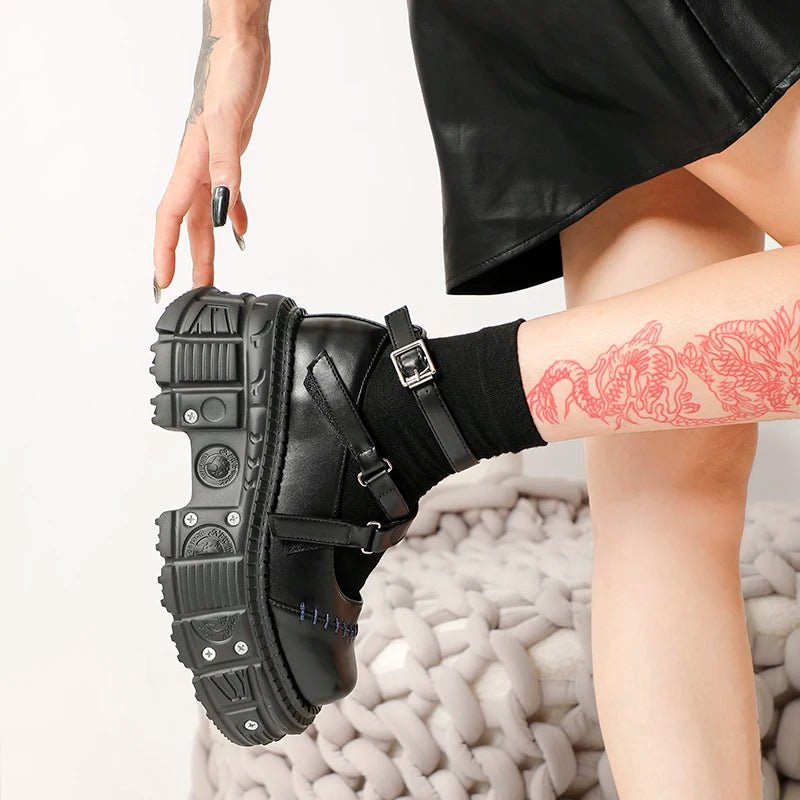 Alt Gothic Stitched Shoes Shoptery