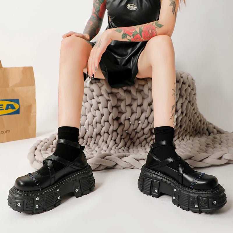 Alt Gothic Stitched Shoes Shoptery