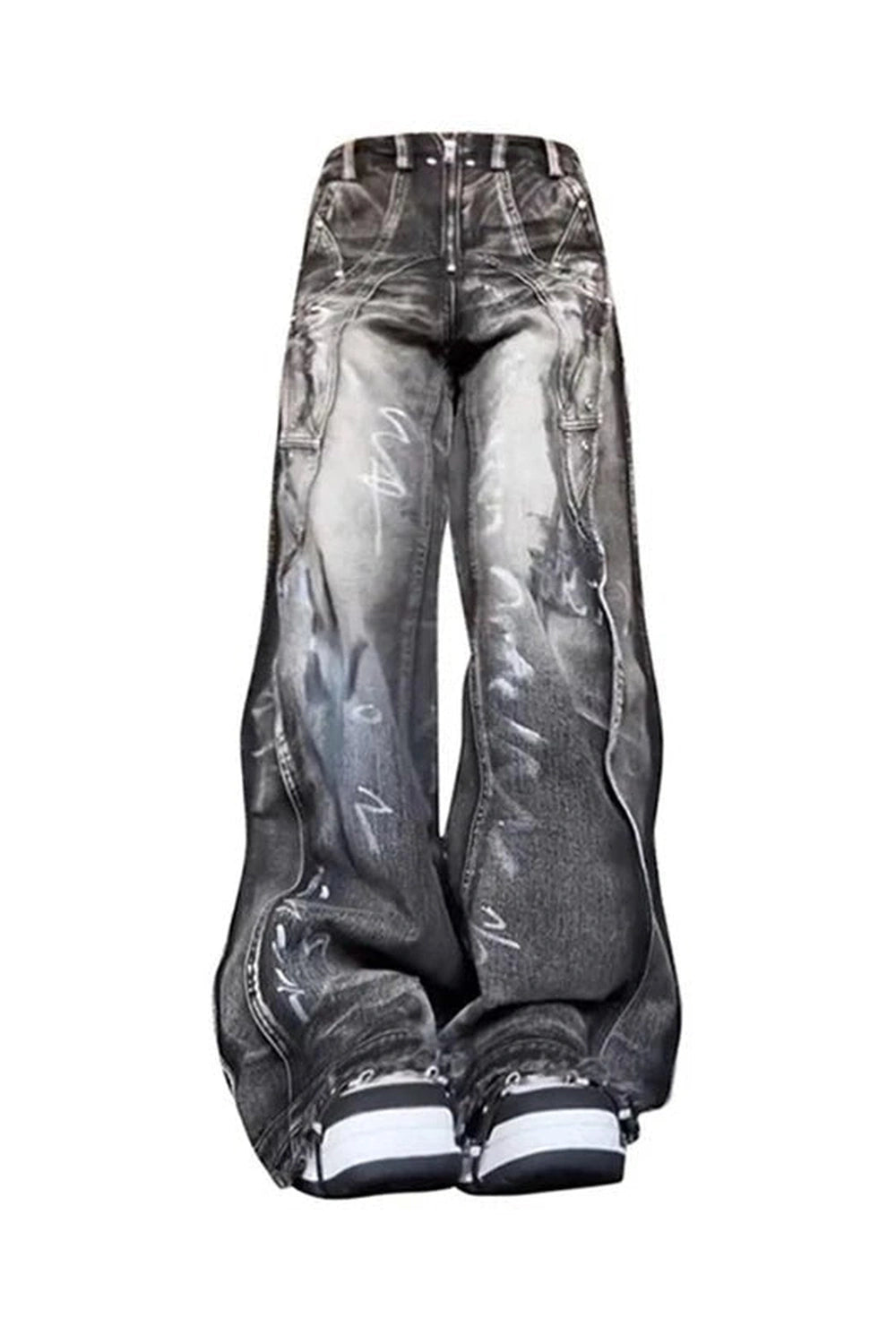 Graffiti Baggy Jeans - Jeans