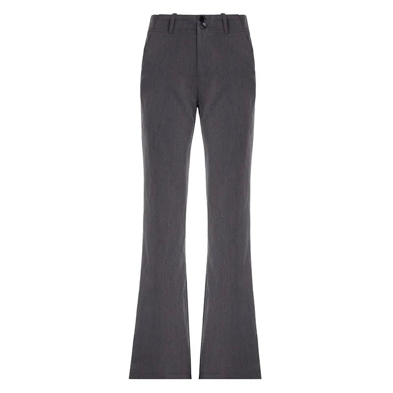 Gray Vintage Flared Pants -