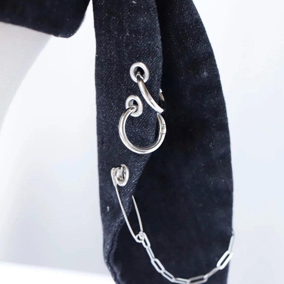 Edgy Bunny Ear Chain Cap Shoptery