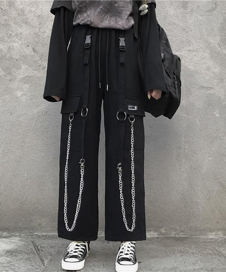 Grunge Oversize Cargo Pants - Pants