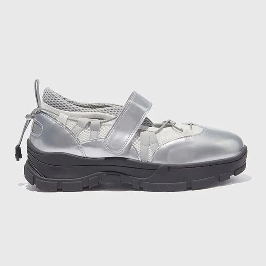 Alt Strap Sneakers Silver Shoptery