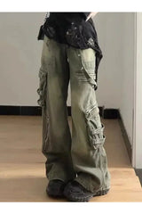 Y2k Strapped Cargo Pants Shoptery
