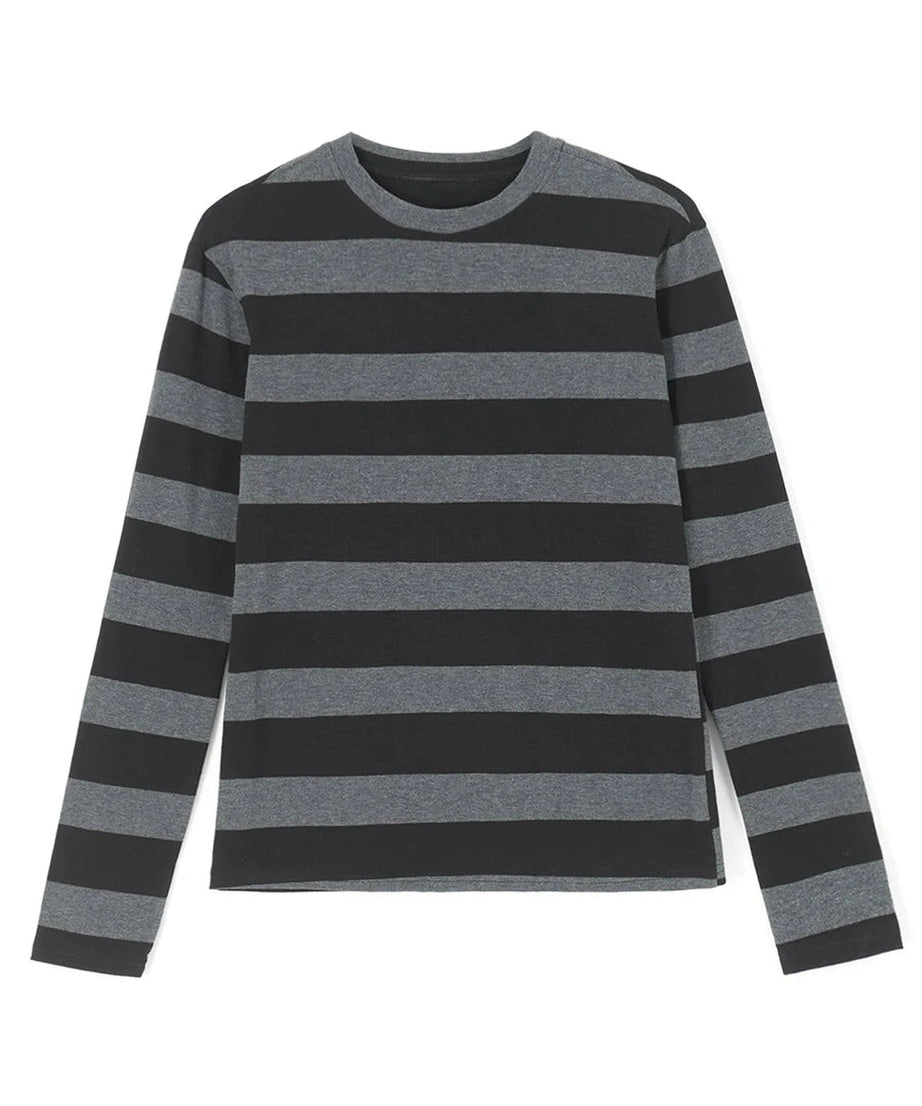 Grunge Striped Long Sleeve Top - Shirts & Tops