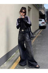 Alt Y2K Black Jeans Black Shoptery