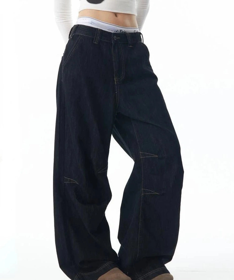 Grunge Y2K Cargo Jeans - flare jeans