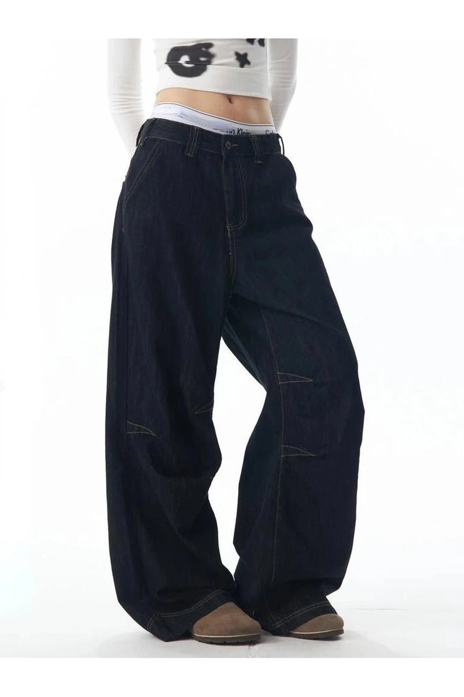 Grunge Y2K Cargo Jeans - flare jeans