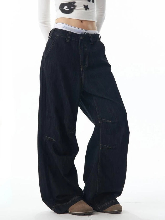 Grunge Y2K Cargo Jeans - flare jeans