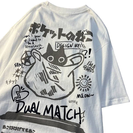 Harajuku Cartoon T-Shirt - 0