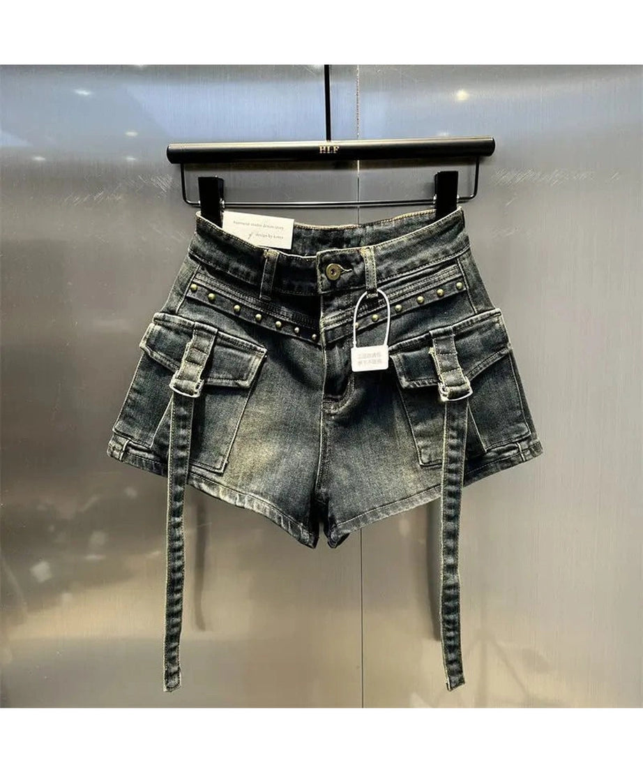 Harajuku High Waist Shorts - Jean Shorts