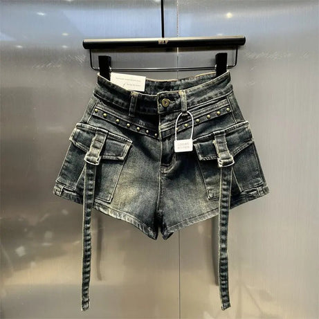 Harajuku High Waist Shorts - Jean Shorts