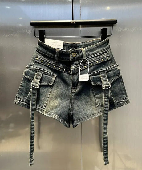 Harajuku High Waist Shorts - Jean Shorts