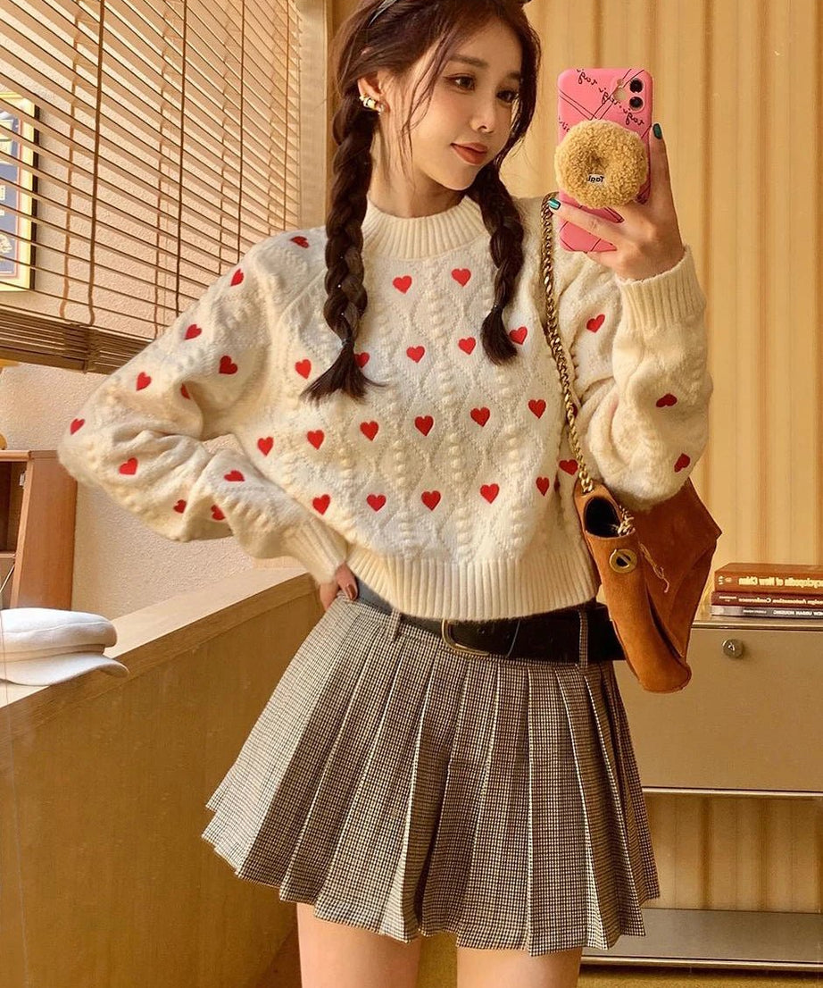 Heartfelt Cuddle Knit Sweater - Sweaters