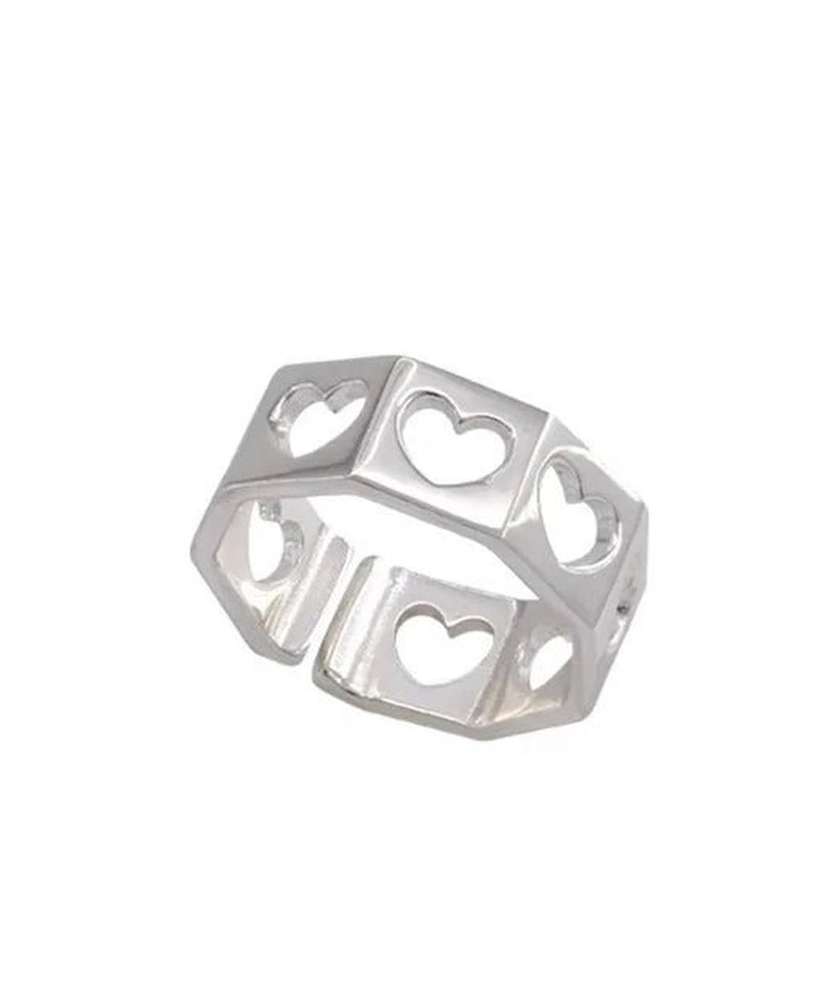 Hollow Heart Ring - Rings