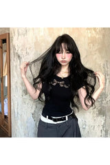 Hollow Out Cotton Top Shoptery