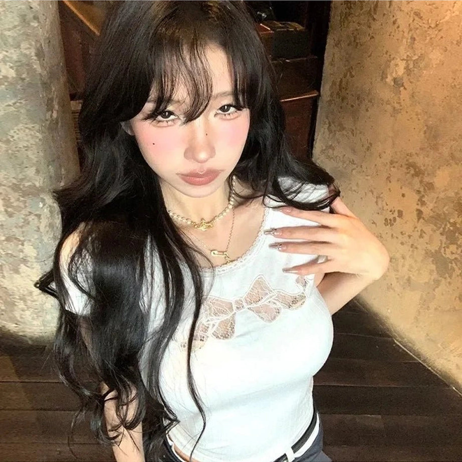 Hollow Out Cotton Top Shoptery