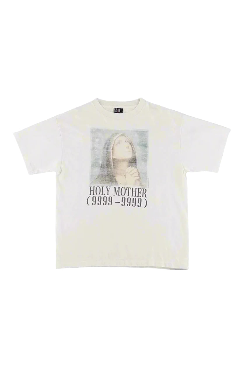 Aesthetic Holy Mother Graphic T-Shirt White Shoptery