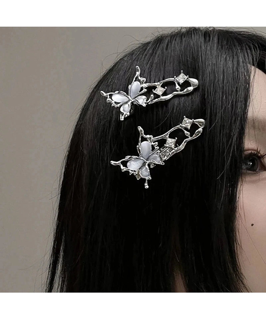 Irregular Metal Butterfly Hairpin - Hair Pins