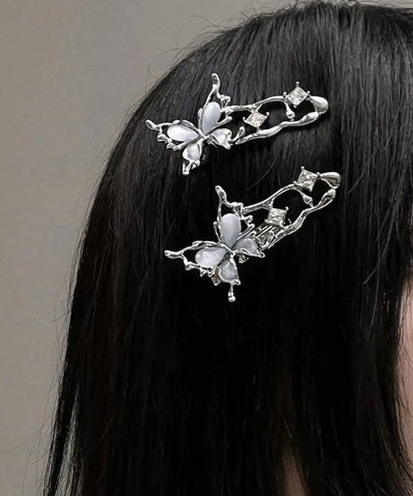 Irregular Metal Butterfly Hairpin - Hair Pins