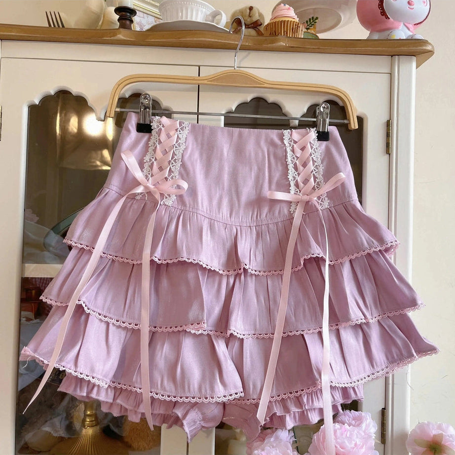 Kawaii Ball Gown Mini Skirt Lavender China Shoptery