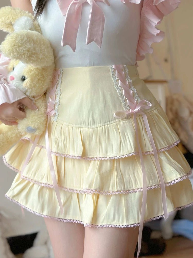 Kawaii Ball Gown Mini Skirt -