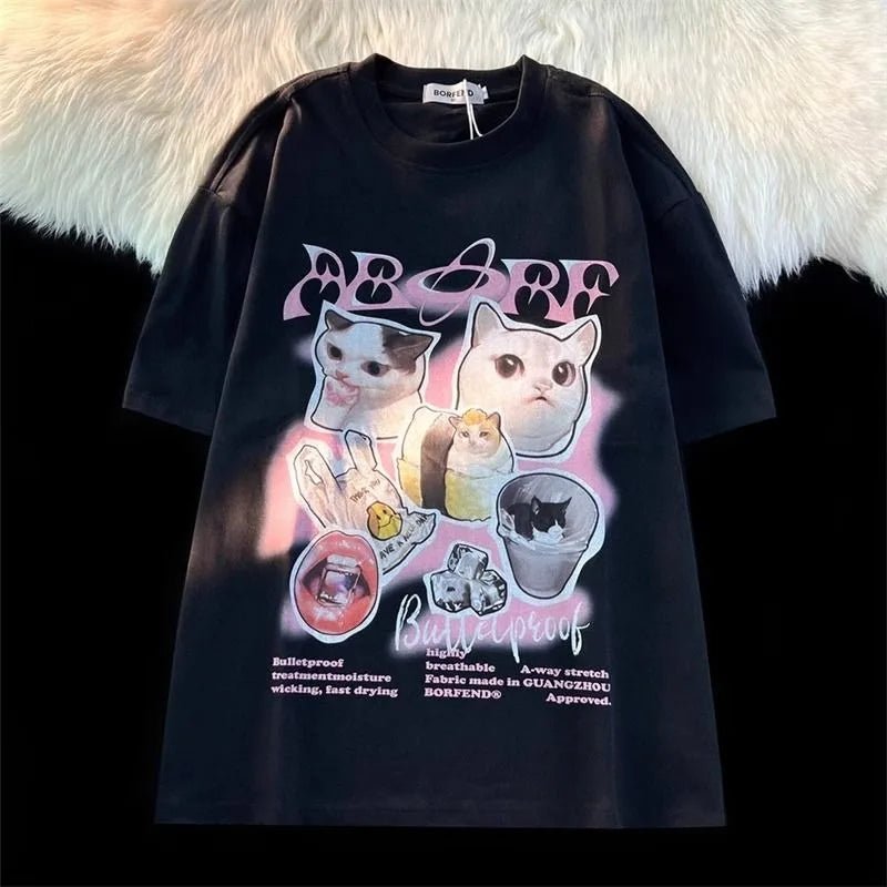 Kawaii Galaxy Cat T - Shirt - T - Shirts