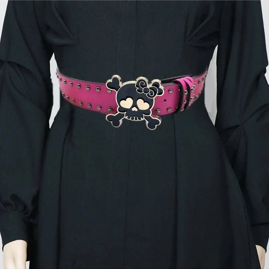 Pastel Goth Skull Belt Shoptery