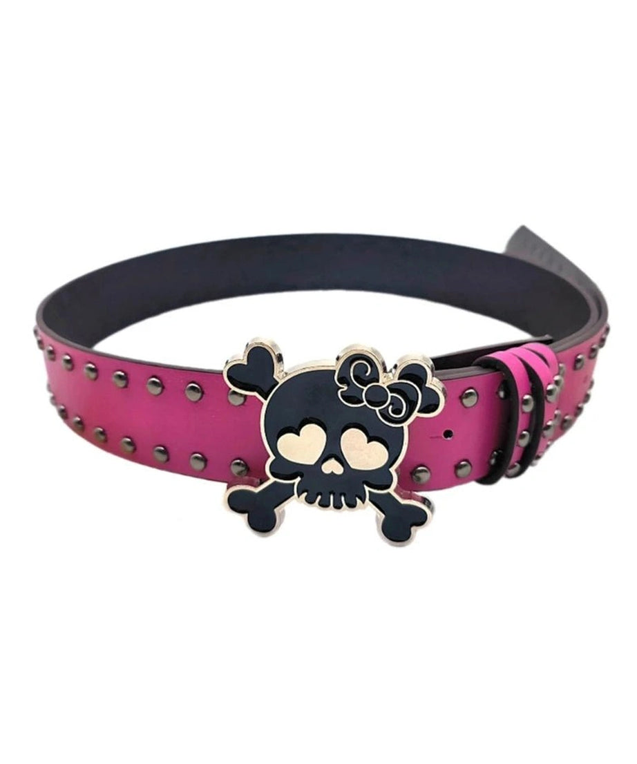 Kawaii Goth Skull Belt - Belts