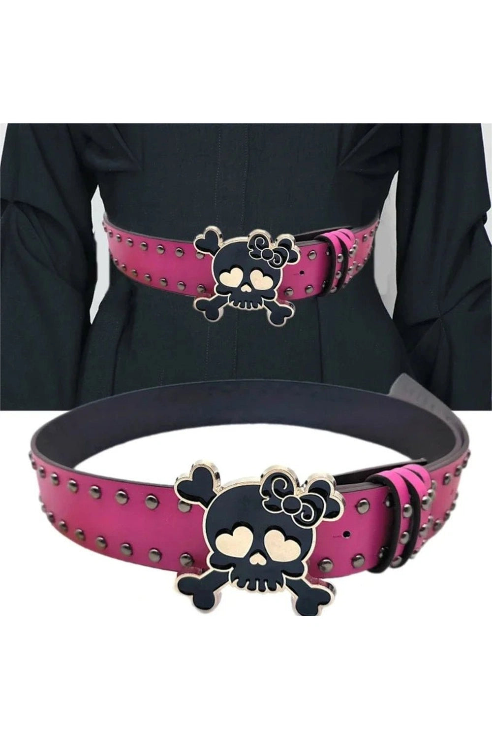 Pastel Goth Skull Belt Shoptery