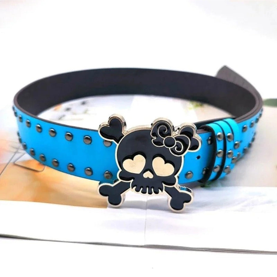 Pastel Goth Skull Belt Shoptery
