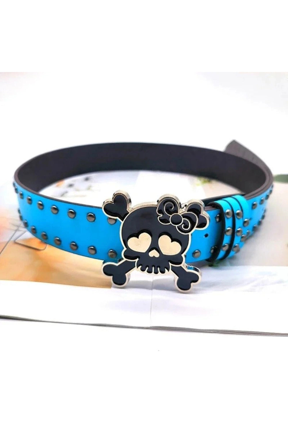 Pastel Goth Skull Belt Shoptery