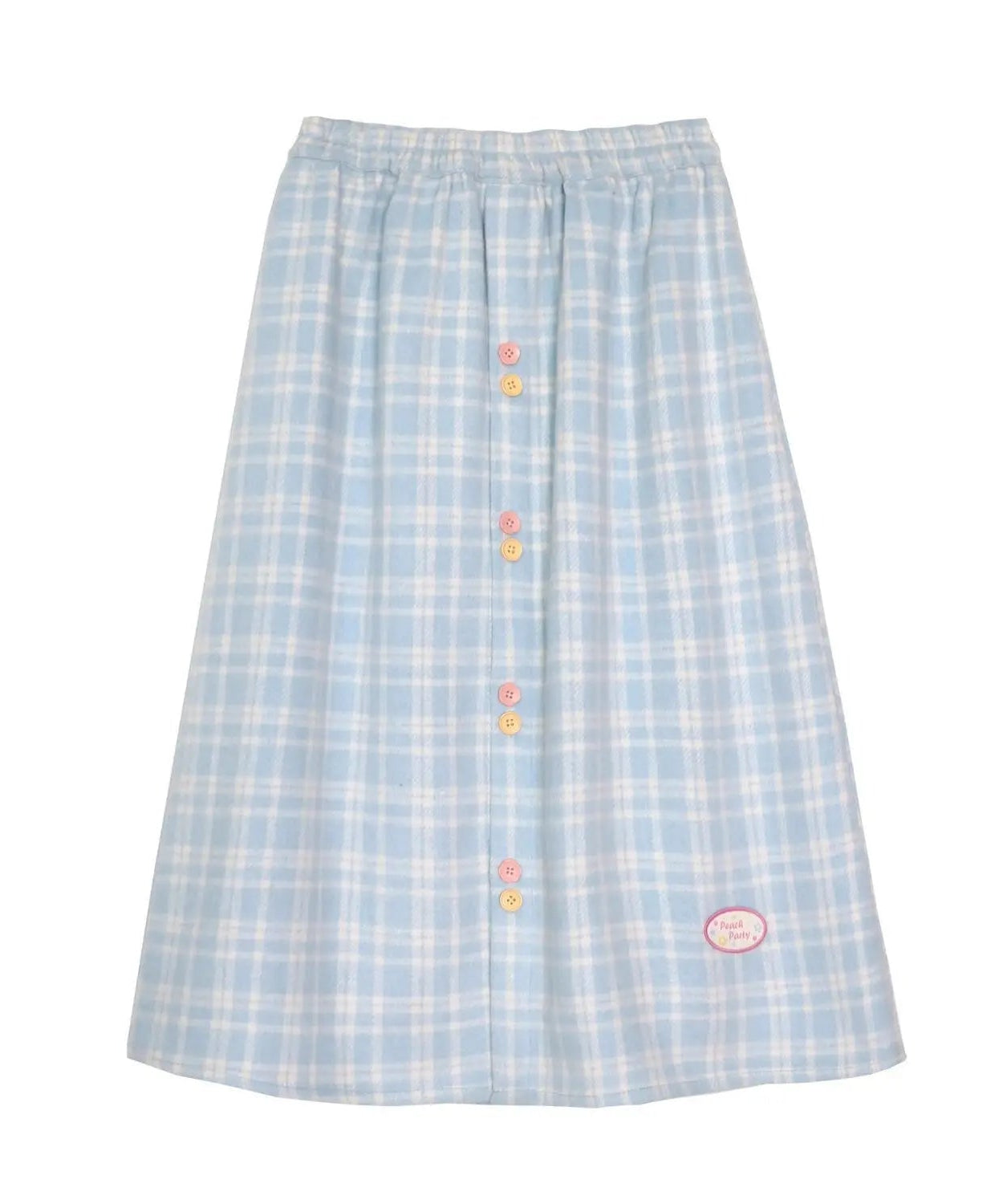 Kawaii Pastel Plaid A - Line Skirt - Skirts